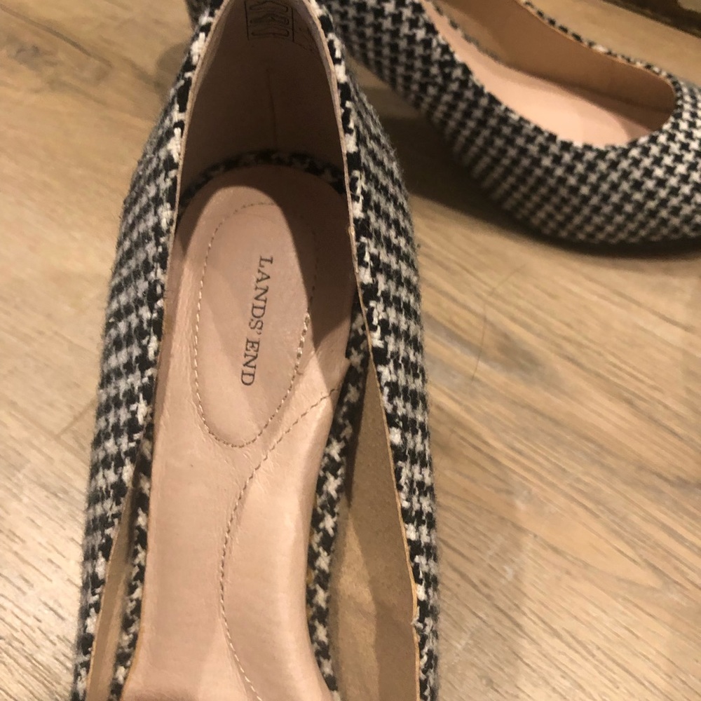 Lands end houndstooth pump